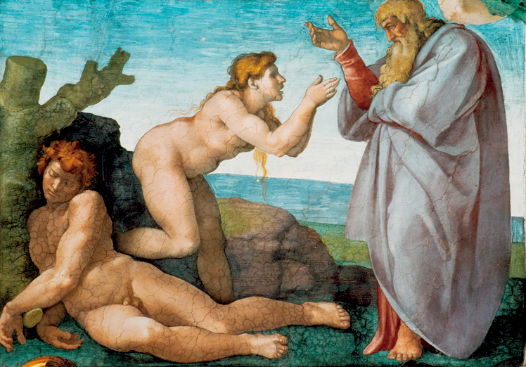  米开朗基罗·博那罗蒂 Michelangelo di Lodovico Buonarroti Simoni——创造夏娃 (2)